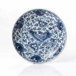 A CHINESE BLUE AND WHITE 'PHOENIX' DISH, QING DYNASTY, 19TH CENTURY