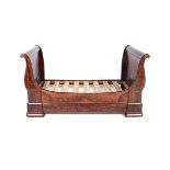 A MAHOGANY LIT-EN-BATEAU