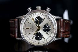 GENTLEMEN'S BREITLING TOP TIME CHRONOGRAPH WRISTWATCHREF. 815, circular silver triple register