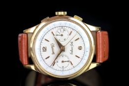 VINTAGE EBERHARD & CO EXTRA-FORT, circular dial with twin registers, rose gold hands and baton