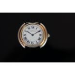 GENTLEMANS 18K VINTAGE CARTIER HEAD ONLY, L780901332,round, off white dial with black hands, black