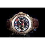 GENTLEMEN'S GIRARD PERREGAUX 18CT GOLD BMX ORACLE RACING LTD EDITION CHRONOGRAPH 23/150 REF.