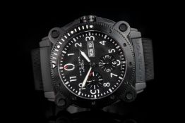 GENTLEMEN'S HAMILTON DAY DATE CHRONOGRAPH H786860, round, black dial with illuminated hands,