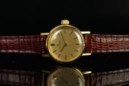 LADIES OMEGA COCKTAIL WRISTWATCH, circular gold dial with gold and black hour markers and hands,