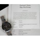 GENTLEMENS OMEGA SPEEDMASTER PROFESSIONAL CHRONOGRAPH WRISTWATCH W/ ARCHIVE PAPERS REF. 145.012,