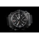 GENTLEMEN'S HAMILTON DAY DATE CHRONOGRAPH H786860, round, black dial with illuminated hands,