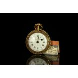 VINTAGE FERDERNAND BERTHOUD- PARIS OPEN FACED FRENCH ENAMEL POCKET WATCH, CIRCA 1800, round, white