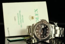 GENTLEMENS ROLEX OYSTER PERPETUAL DATE EXPLORER ll WRISTWATCH W/ PAPERS REF. 16570 CIRCA 2002,