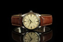 GENTLEMENS TUDOR OYSTER PRINCE AUTOMATIC WRISWATCH REF. 7965, circular patina dial with stick and