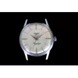 GENTLEMENS LONGINES FLAGSHIP AUTOMATIC 'FAB SUISSE' DIAL WRISTWATCH, circular off white dial with