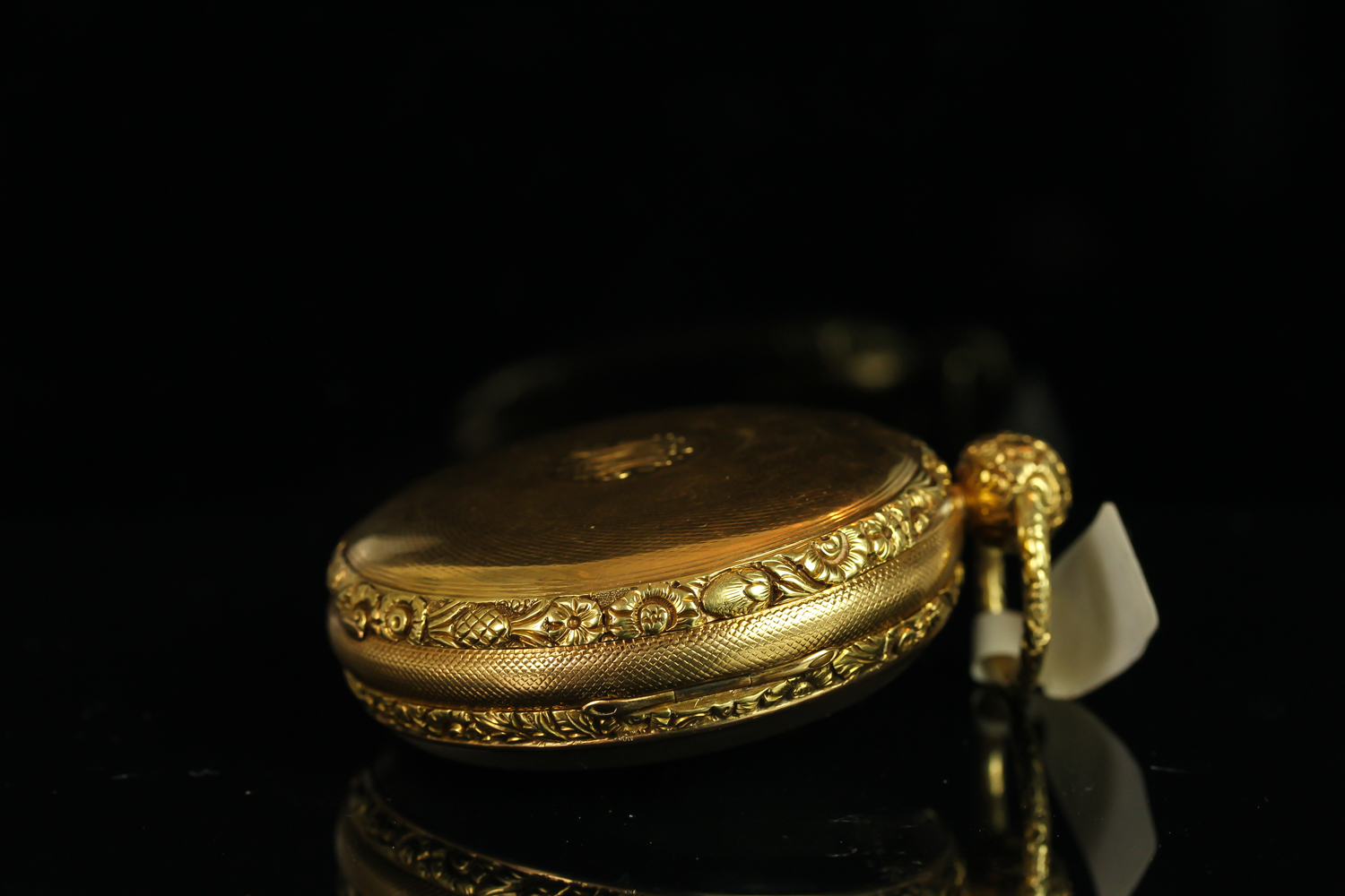 LITHERLAND AND DAVIES & CO , LIVERPOOL, 18CTOPEN FACED VERGE POCKET WATCH, circular white dial - Image 3 of 4