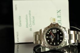 GENTLEMENS ROLEX OYSTER PERPETUAL DATE EXPLORER ll WRISTWATCH W/ PAPERS REF. 16570 CIRCA 2004,