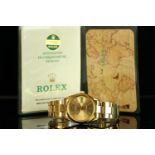 GENTLEMENS ROLEX OYSTER PERPETUAL DATE WRISTWATCH W/ PAPERS REF. 15505, circular champagne 'ghost'