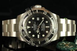 UNWORN GENTLEMENS ROLEX OYSTER PERPETUAL DATE DEEPSEA SEA-DWELLER WRISTWATCH FULL SET REF. 126660,