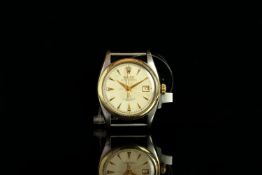 GENTLEMENS ROLEX OYSTER PERPETUAL WRISTWATCH REF. 6105, circular cream dial with gold hands and hour