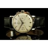 GENTLEMENS BREITLING 'BOW TIE' CHRONOGRAPH WRISTWATCH REF. 1192, circular two tone twin register bow