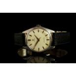 GENTLEMENS OMEGA SEAMASTER WRISTWATCH REF. 2996, circular cream dial with gold hour markers and