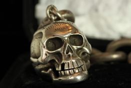 MOMENTO MORI QUATER REPEATER SKULL POCKET WATCH W/ BOX