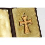 Knights templar cross pendant circa 1870, approximate length 4cm, approximate width 3cm, comes