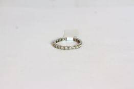 Diamond eternity ring, estimated total diamond weight 0.70ct, finger size Q.