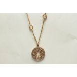 18K ROSE GOLD BOODLES CIRCUS NECKLACE , TOTAL DIAMOND WEIGHT ESTIMATED AS 2.35CT TOTAL, chain length
