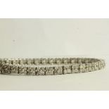 Diamond Clover Bracelet, set with 148 round brilliant diamonds