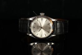 GENTLEMENS ROLEX OYSTER ROYAL PRECISION WRISTWATCH, circular silver dial with arrow hour markers,