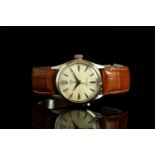 GENTLEMENS TUDOR OYSTER ROSE WRISTWATCH REF. 7934, circular patina hairline dial with arrow head