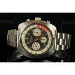 GENTLEMEN'S LONGINES 'WATER SKI' VALJOUX 72 CHRONOGRAPH WRISTWATCH REF. 8226, circular triple