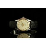 GENTLEMENS TUDOR OYSTER ELEGANTE WRISTWATCH REF. 7960 CIRCA 1961, circular off white waffle dial