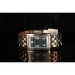 *TO BE SOLD WITHOUT RESERVE* LONGINES DRESS WATCH, REFERENCE L5 656 4, rectangular blue dial,