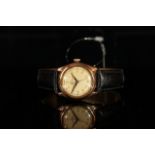 MID SIZE ROLEX OYSTER CHRONOMETRE 18CT ROSE GOLD WRISTWATCH REF.4270, circular patina dial with