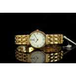 *TO BE SOLD WITHOUT RESERVE* LADIES RAYMOND WEIL DATE WRISTWATCH, circular two tone dial with gold