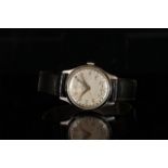 GENTLEMANS BAUME & MERCIER 4472361,round, silver dial with gold hands,gold Arabic markers,day-date