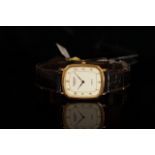 *TO BE SOLD WITHOUT RESERVE* Raymond Weil Quartz 18ct gold plated cushion case, reference 5317-5,