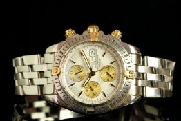 GENTLEMENS BREITLING AUTOMATIC CHRONOMAT EVOLUTION CHRONOGRAPH WRISTWATCH REF. B13356, circular