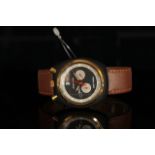 GENTLEMANS JACKYICKX EASYRIDER 2651,round, two tone dial with illuminated hands , white markers,36mm