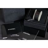 LADIES CHANEL CHOCOLATE WATCH REF H1003 W/ BOX & PAPERS, digital dial, 24mm ceramic case, quartz