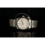 GENTLEMENS ROLEX SEMI BUBBLE BACK WRISTWATCH, circular honeycomb dial with arrow hour markers,