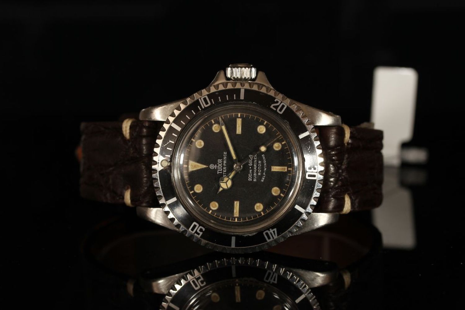 GENTLEMENS TUDOR OYSTER PRINCE SUBMARINER 'POINTED CROWN GUARDS' WRISTWATCH REF. 7928, circular