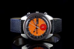 GENTLEMENS SEIKO 5 DAY DATE WRISTWATCH, circular orange dial with a day date aperture at 3m white