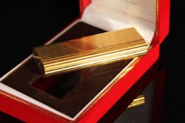 LADIES CARTIER DE MUST LIGHTER , REF 37039 F. 67x 20 mm gold plated case,comes with box and is