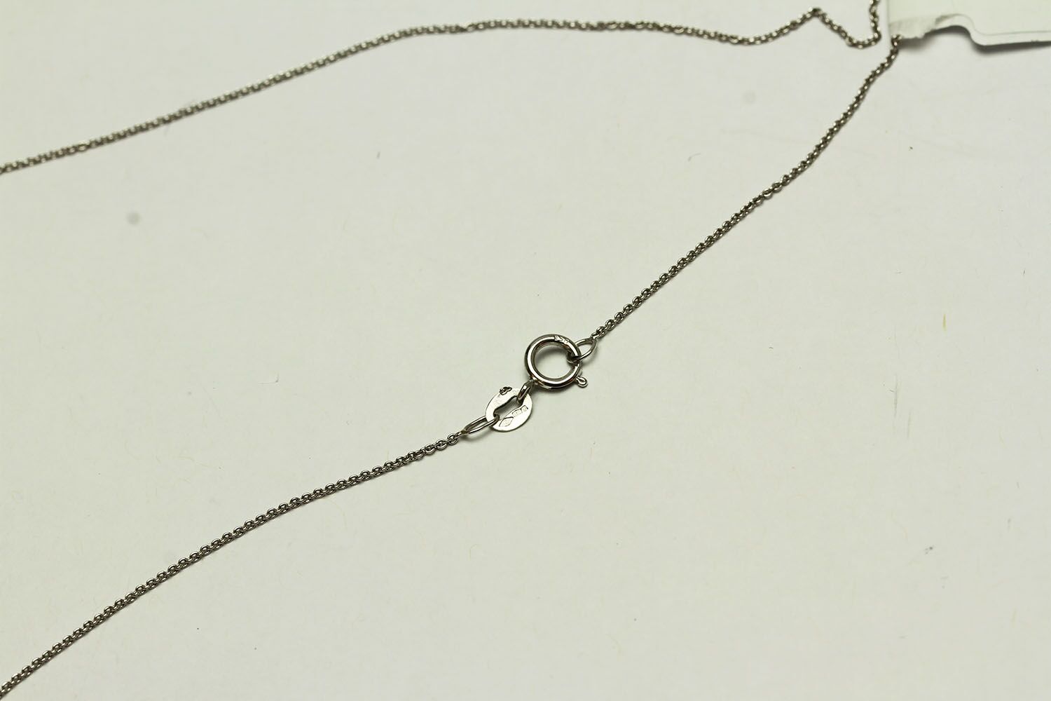 PLATINUM MARQUISE AND BAGUETTE CUT PENDANT, centre stone estimated as 12.6x3.48mm, other 2 stones - Image 3 of 3