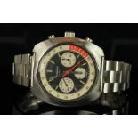 GENTLEMEN'S LONGINES 'WATER SKI' VALJOUX 72 CHRONOGRAPH WRISTWATCH REF. 8226, circular triple