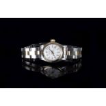 LADIES ROLEX OYSTER PERPETUAL WRISTWATCH REF. 6804 CIRCA 1967, circular white dial with black