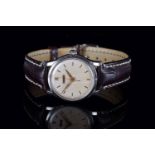 GENTLEMENS ULYSEE NARDIN WRISTWATCH CIRCA 1950s, circular patina dial with gold hour marker and