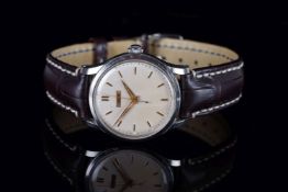 GENTLEMENS ULYSEE NARDIN WRISTWATCH CIRCA 1950s, circular patina dial with gold hour marker and