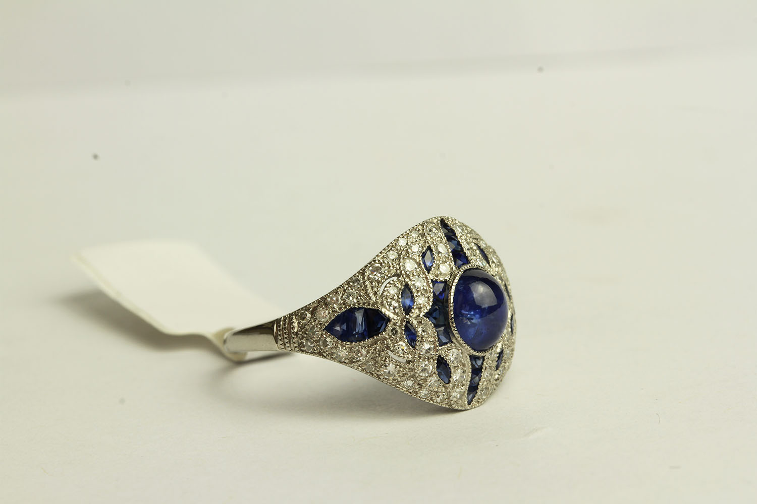 Sapphire and Diamond Art Deco Style Ring, - Image 2 of 3