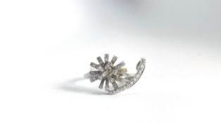 18ct diamond set dress ring