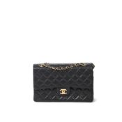 Chanel Lambskin Leather Small Double Flap Shoulder Bag